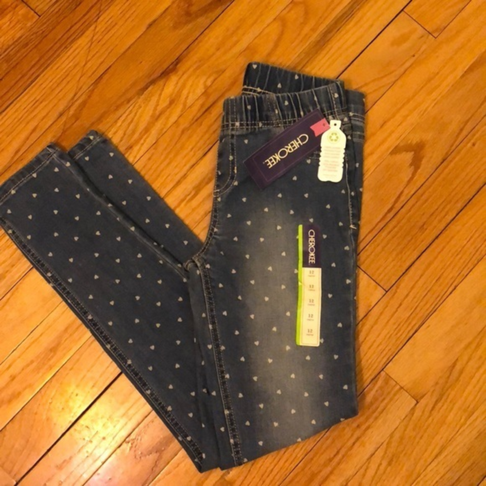 NWT Cherokee Heart Print Jeggings Size‎ 12